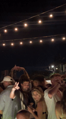 Outdoor party filmed at Single Fin venue in Kuta Selatan