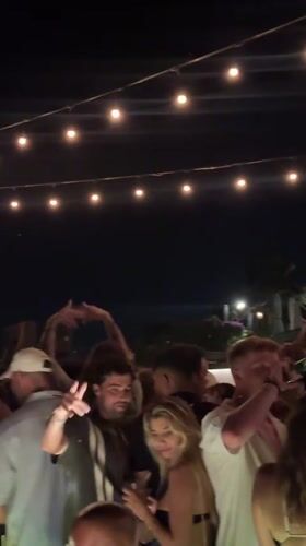 Outdoor party filmed at Single Fin venue in Kuta Selatan