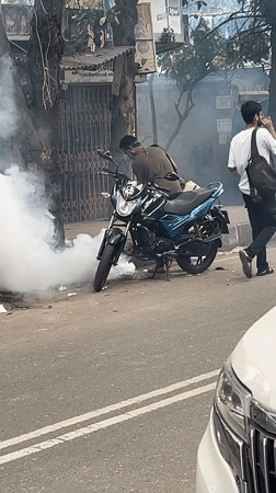 Ordinary street life documented in Dhaka during morning hours