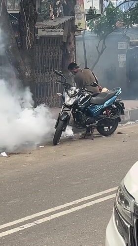 Ordinary street life documented in Dhaka during morning hours
