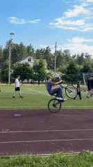 Youth soccer game at community sports facility in Russia