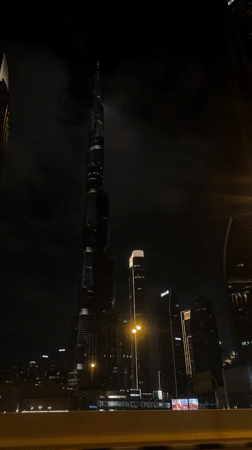 Evening art and architecture documentation at Dubai Mall