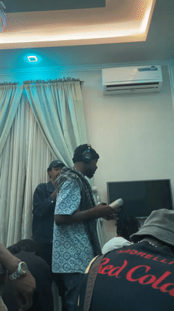Recording session captured at Gura Top studio, Nigeria