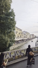 Witnesses document ordinary Milan street life during afternoon hours
