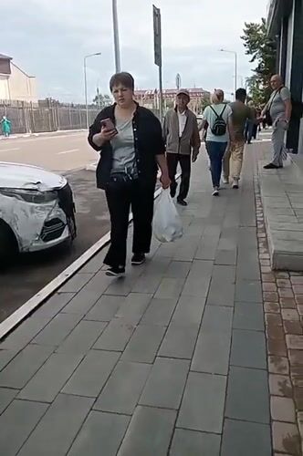 Morning street and market scenes in Kostanay, Kazakhstan