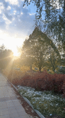 Afternoon scenes captured in Zlatograd, Bulgaria during golden hour