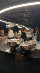 Outdoor resort night in Serik: live stage, moonlight, and bar setup