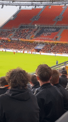 Packed soccer stadium hosts match in Yekaterinburg, Russia