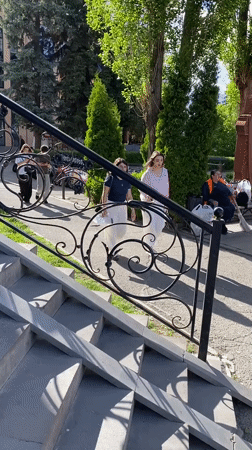 Afternoon scenes from Gyumri's public squares and streets