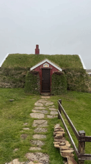 Unknown witness captures Bakkagerði village scenes in Iceland