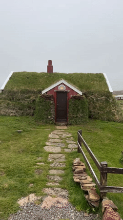 Unknown witness captures Bakkagerði village scenes in Iceland