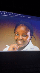Digital portrait editing session captured in Du, Nigeria