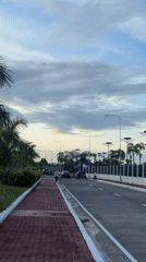 Evening street activity recorded in Davao City Philippines