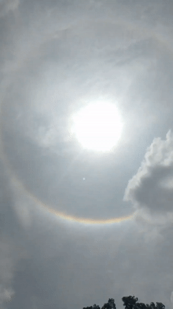 Solar halo phenomenon observed in Tinaquillo, Venezuela