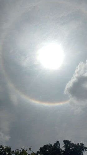Solar halo phenomenon observed in Tinaquillo, Venezuela