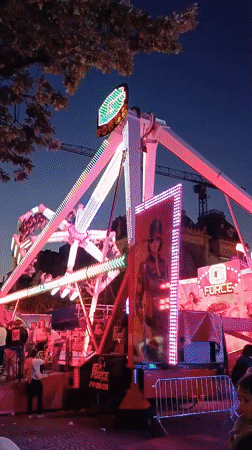Ghent summer fair in full swing on a July evening