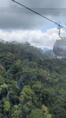 Cable car journey filmed at Ba Na Hills Vietnam