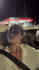 Night ride through Dub, Montenegro — passenger seat views