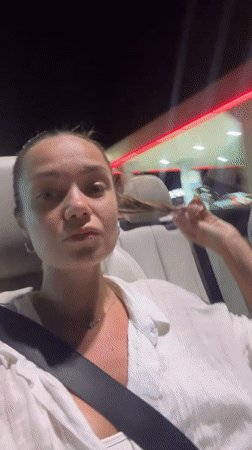 Night ride through Dub, Montenegro — passenger seat views