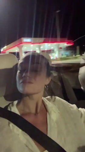Night ride through Dub, Montenegro — passenger seat views