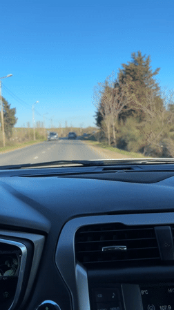 Early morning car journey through Tbilisi captured from multiple angles