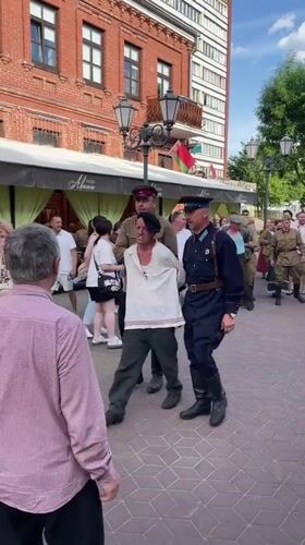 WWII reenactment and street festival in Brest, Belarus