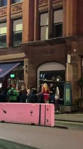 Nighttime Activity Recorded Outside Manchester's Albert Hall