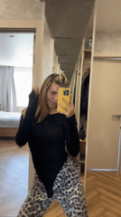 Young women record mirror selfies in bedroom settings