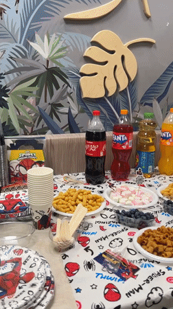 Spider-Man themed birthday party celebrated in Kiryat Bialik, Israel
