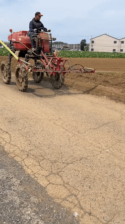 Agricultural spraying and metalwork underway in Sayama