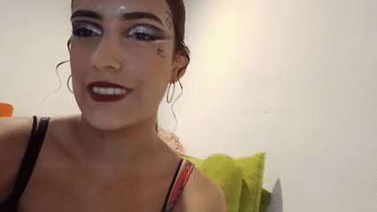 Bold glam makeup looks at Playa El Agua, Venezuela