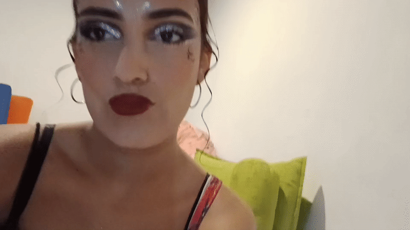Bold glam makeup looks at Playa El Agua, Venezuela