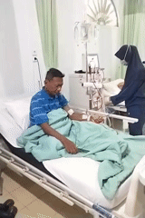 Dialysis clinic operations documented in Lhokseumawe, Indonesia overnight