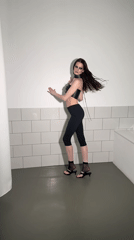 Fashion photoshoot captured in Minsk studio space Saturday morning