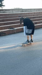 Young skateboarder spotted on paved surface in Budva, Montenegro