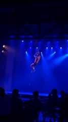 Late-night performance show features aerial acts, pole dancing in Buenos Aires
