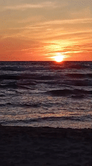 Baltic sunset over Liepaja, Latvia, shot from multiple angles