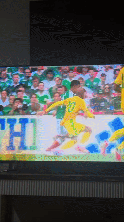 Soccer match viewing session captured in Tbilisi home