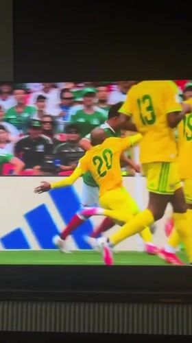 Soccer match viewing session captured in Tbilisi home
