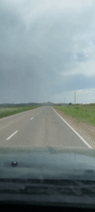 Rural road traffic recorded in Foki, Russia