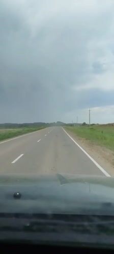 Rural road traffic recorded in Foki, Russia