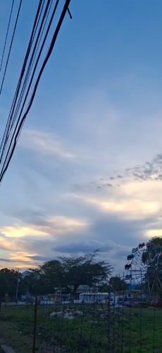 Dramatic sunset captured across multiple locations in Tinaquillo, Venezuela