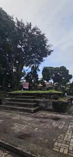 Early morning drive through Ubud captures cremation site, local streets