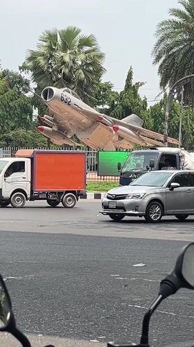 Morning activity captured around MiG-21 monument in Dhaka