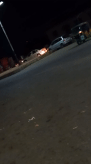 Nighttime traffic accident draws crowds, emergency response vehicles