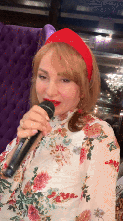 Women sing, socialize at Chaikovsky bar Friday afternoon