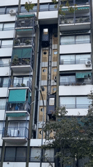 Decorated balconies observed on Buenos Aires residential building