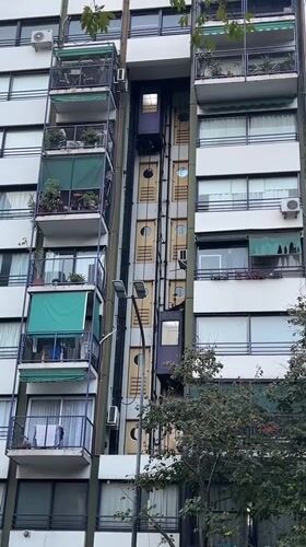 Decorated balconies observed on Buenos Aires residential building