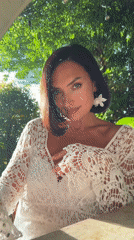 Woman poses for photos at North Kuta café