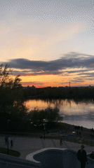 Sunset Over Yenisey River Captured by Krasnoyarsk Witnesses